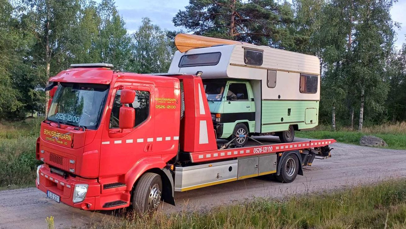 Bärgning av husbil - Bohusbärgarn